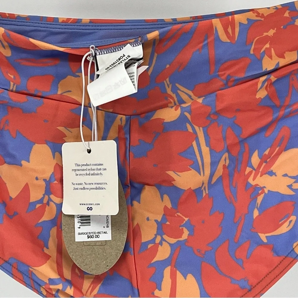 PRANA NWT WOMEN’S PRESOLANA SWIM BOTTOMS MORNING GLORY BLOOM MEDIUM - Picture 6 of 10